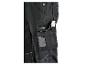 Pantalon de travail noir avec étiquette Parkside et plusieurs poches.