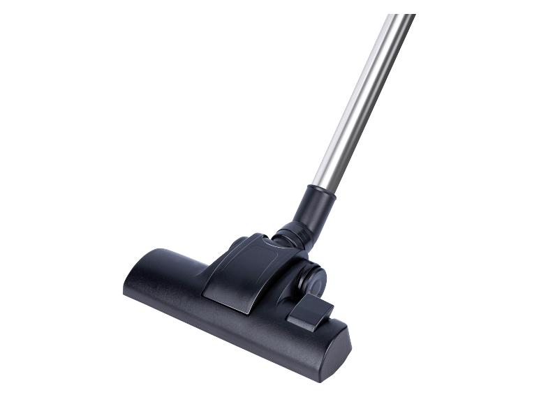 Tête d'aspirateur noire sur fond blanc