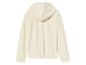 Un sweat à capuche blanc.
