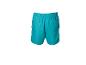 Short de bain turquoise avec taille élastique et poche arrière.