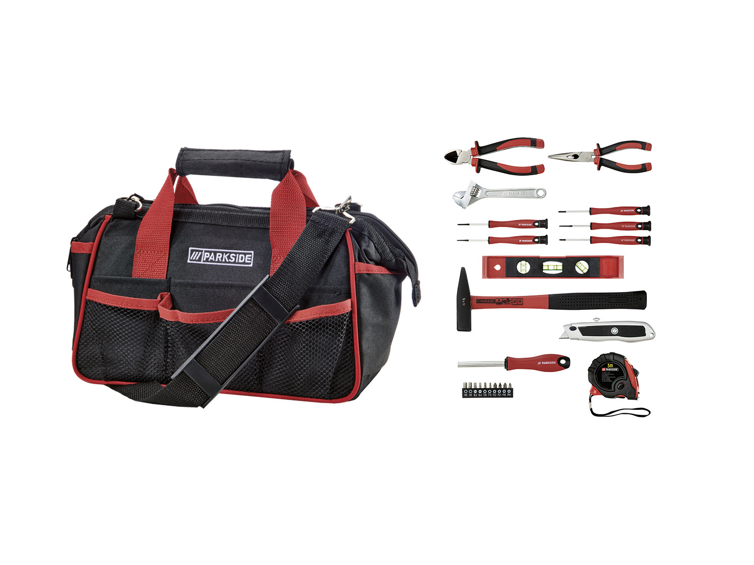 PARKSIDE® Set d'outils dans un sac de rangement