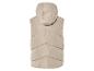 Gilet matelassé beige à capuche