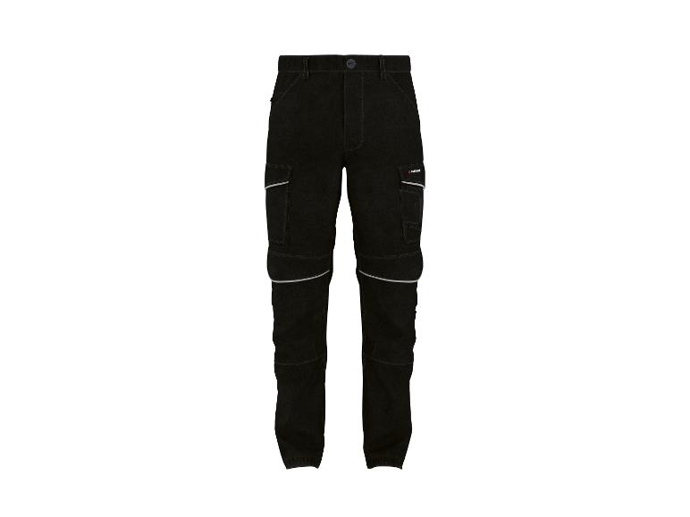 Pantalon de travail noir Parkside avec détails réfléchissants