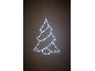 Décoration lumineuse en forme de sapin de Noël, parfaite pour une ambiance festive.
