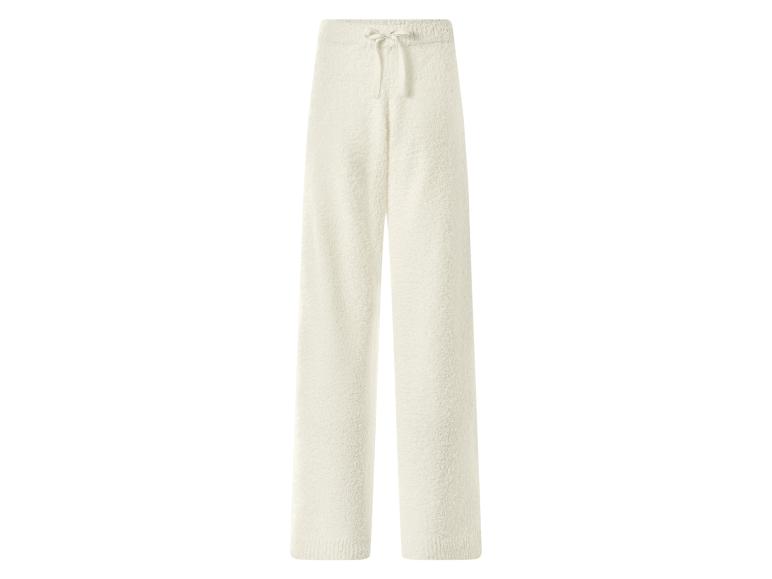 Pantalon de jogging crème et moelleux avec cordon de serrage à la taille.