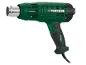 Pistolet thermique vert et noir avec buse argentée et cordon d'alimentation, modèle PHLGD 2000 E5.