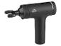 Pistolet de massage noir avec embout en forme de fourche.