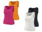 Débardeurs femme fuchsia, orange, blanc et noir