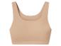Soutien-gorge de sport sans couture beige pour femme