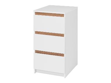 LIVARNO home Commode Genève, 40 x 78 x 48 cm, blanc/imitation chêne