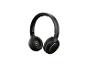 Casque audio sans fil noir avec logo R