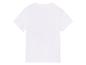 T-shirt blanc à manches courtes.