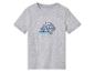 Un t-shirt gris avec un motif de monster truck.