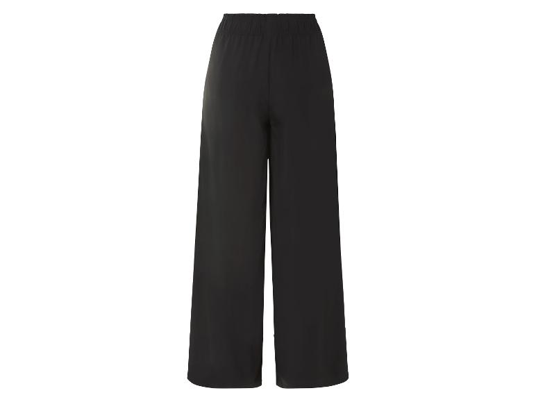 Pantalon large noir élégant.