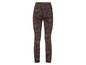 Leggings marrons à pois.