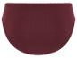 Une paire de culottes de couleur bordeaux.
