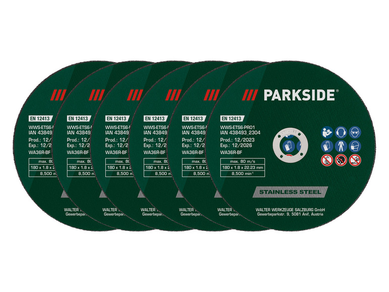 Aller en mode plein écran : PARKSIDE® Set de disques à tronçonner Ø 180 mm - Image 3