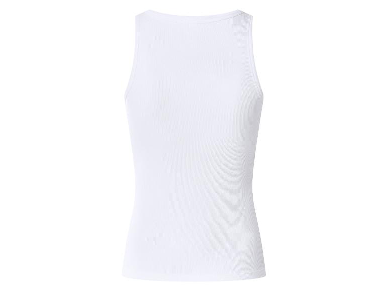 Débardeur côtelé avec soutien-gorge intégré femme