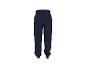 Pantalon de survêtement bleu marine avec taille élastique et chevilles resserrées.