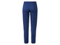 Pantalon de survêtement matelassé bleu marine pour femme.