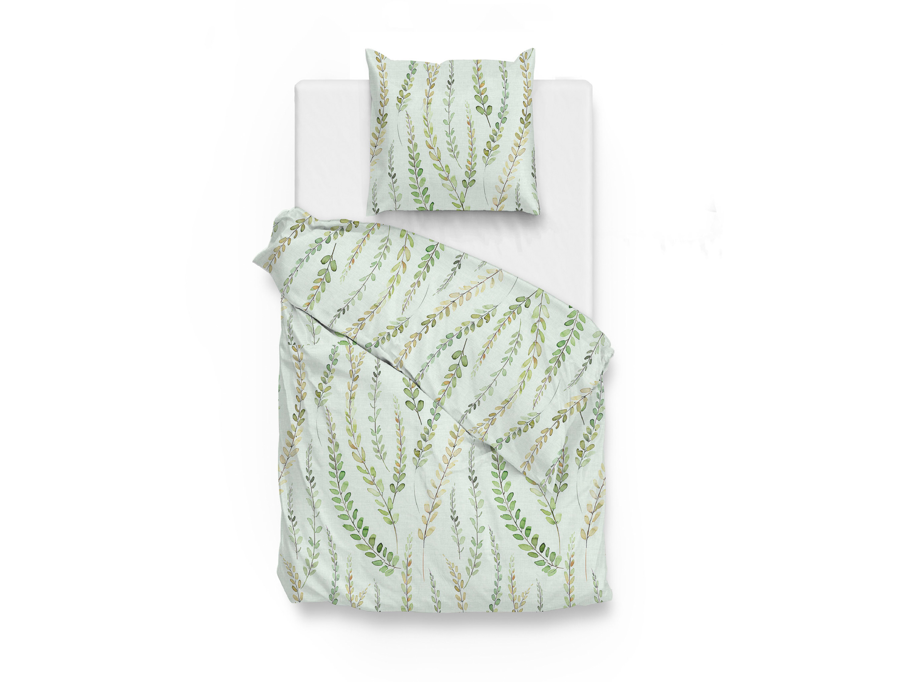 Face-2-Face Parure de lit en flanelle verte