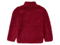 Un sweat-shirt en polaire rose à manches longues.