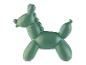 Une décoration en céramique verte en forme d'animal en ballon.