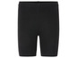 Short de vélo noir côtelé pour femme.