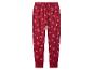 Pantalon de pyjama rouge avec motif flocons de neige