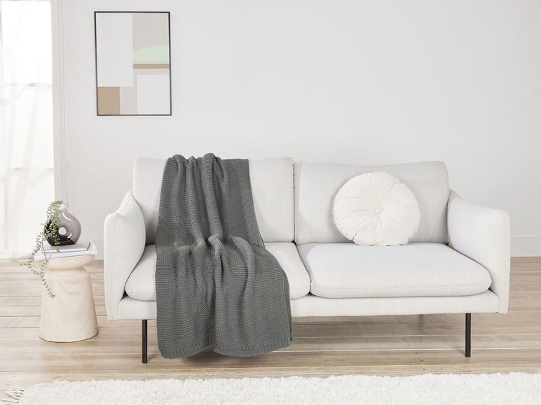 Aller en mode plein écran : LIVARNO home Plaid en maille, 130 x 150 cm - Image 7