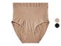 Culotte sculptante taille haute beige, avec options de couleur beige et noire.