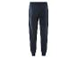 Pantalon de jogging bleu foncé avec élastique à la taille.