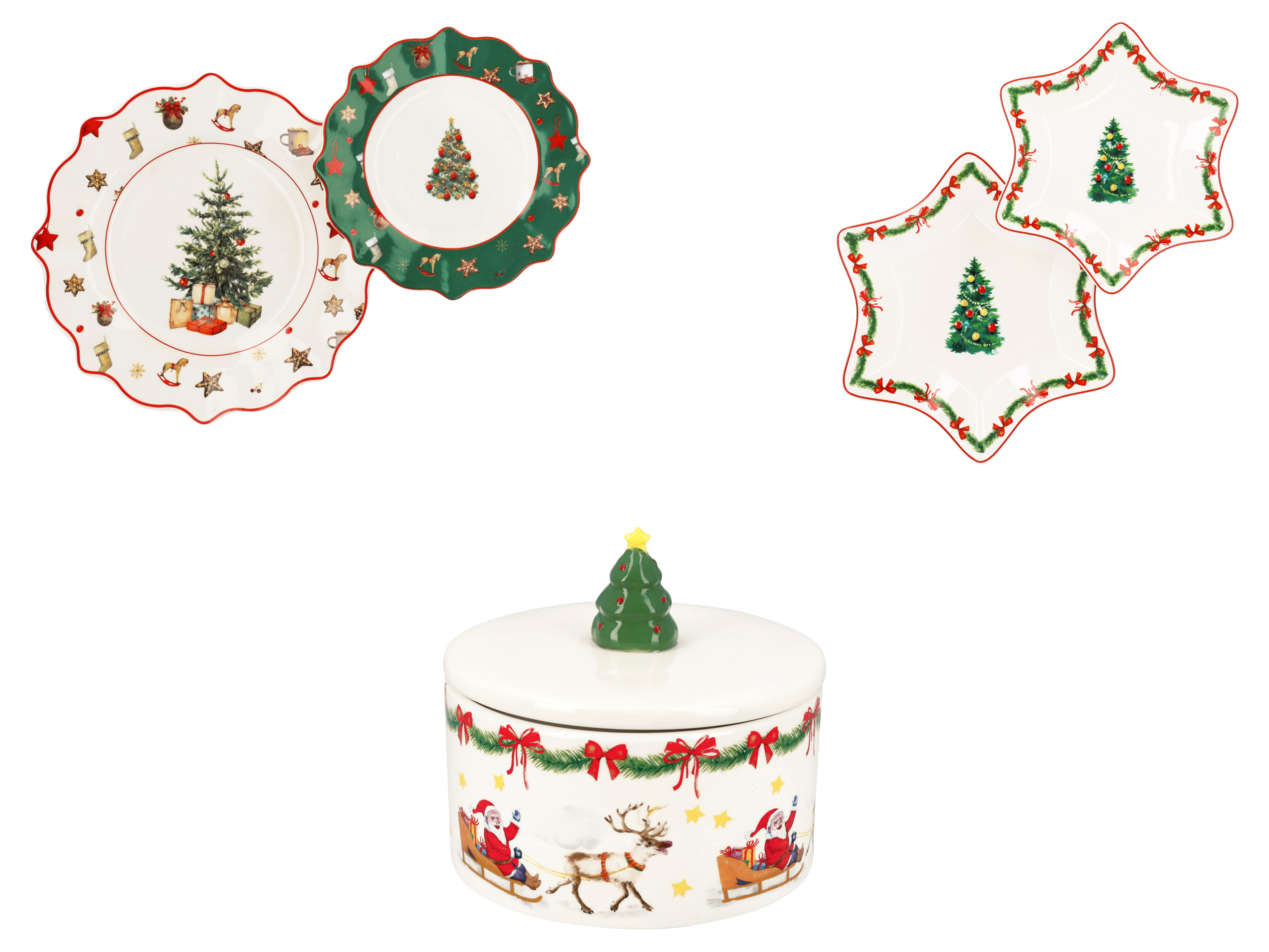 SILVERCREST® Assiettes de service ou Boîte à biscuits ou Coupelles
