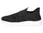 Baskets slip-on noires pour femme avec semelle blanche