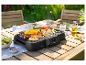Grillades estivales : poulet, ananas et légumes grillés sur une plancha SilverCrest.