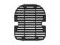 Grille de barbecue noire à barres horizontales