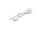 Câble USB blanc avec connecteurs USB-A et USB-C.