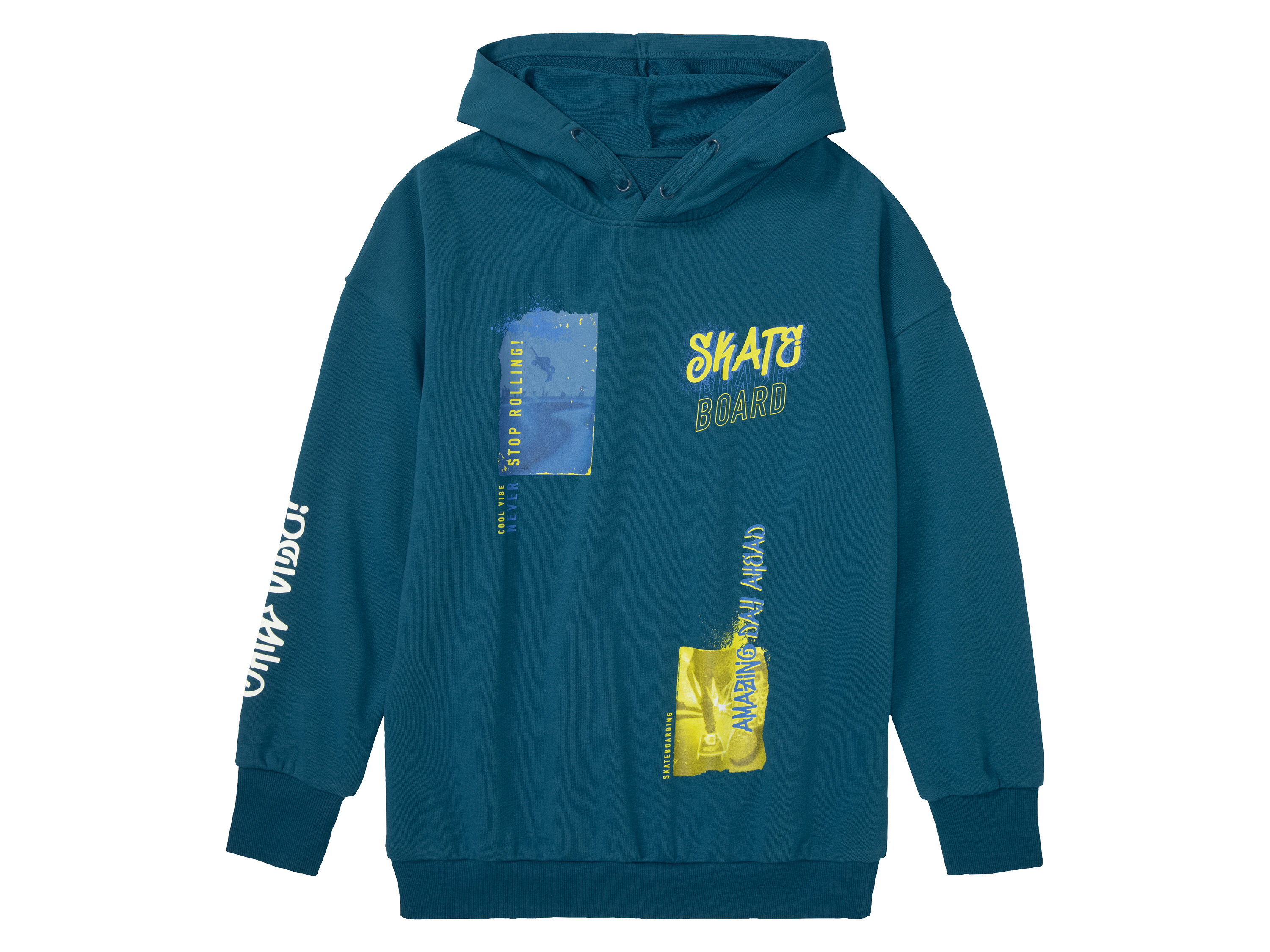 pepperts!® Sweat à capuche garçon (bleu pétrole)