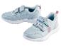 Deux paires de chaussures pour enfants bleu clair avec fermeture à scratch et design Frozen.