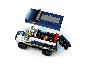 Vue détaillée : LEGO City Gefangenentransporter avec toit amovible et porte arrière ouverte