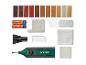 Kit de réparation bois PARKSIDE avec bâtonnets de cire, outil de fusion et accessoires.