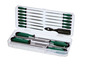 Un ensemble de 14 limes Parkside dans un coffret transparent.