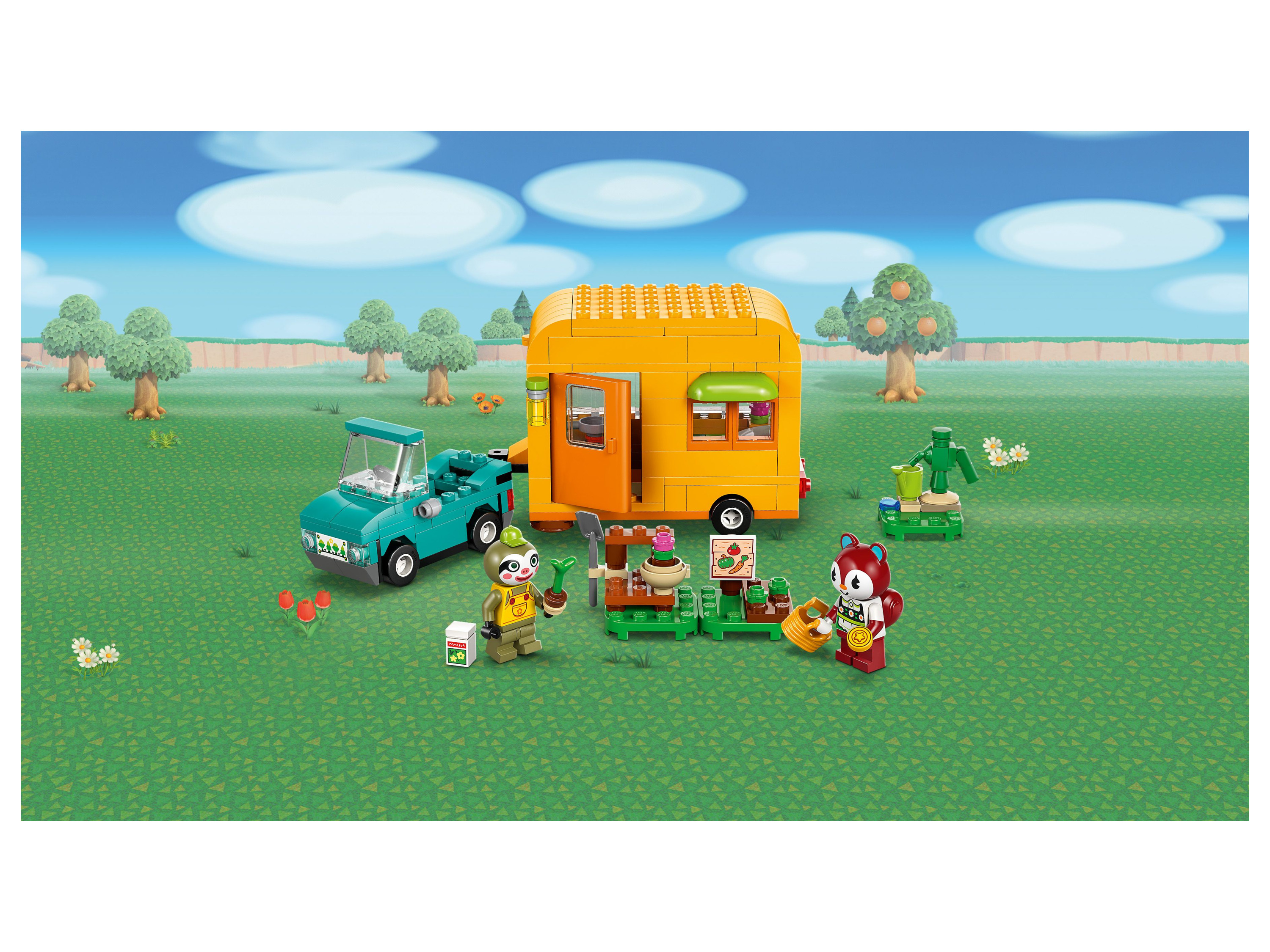 77054 LEGO® Animal Crossing Caravane et jardinier Gerd - vue 3