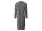 Robe longue en maille grise à col montant