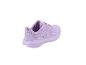Chaussures de sport violettes unies avec texte blanc sur le talon