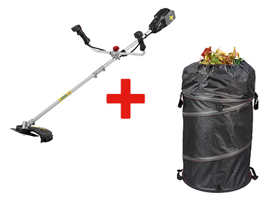 PARKSIDE PERFORMANCE® Débroussailleuse sans fil 2 en 1 + Sac à végétaux jardin pop-up