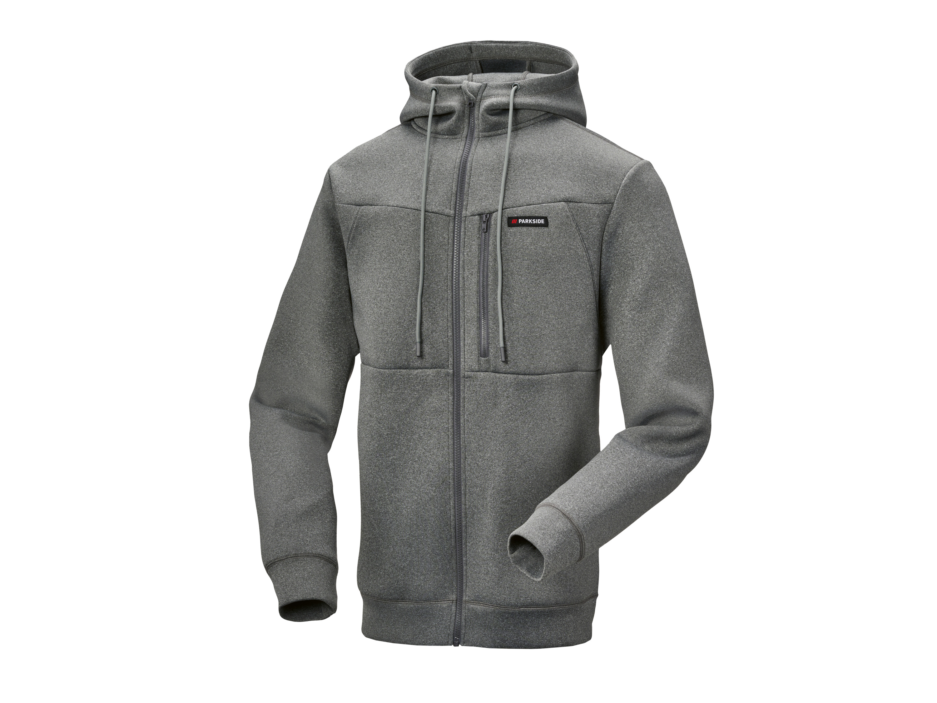 PARKSIDE® Veste en scuba homme (gris foncé, XL)