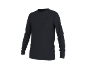 T-shirt à manches longues noir pour homme avec un petit logo sur la poitrine.