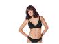 Soutien-gorge et culotte noirs en coton.