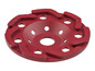 Disque de ponçage rouge pour outils.